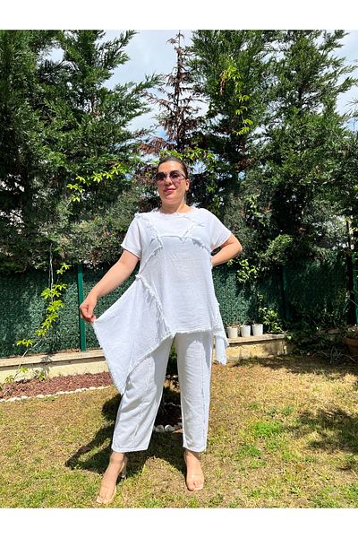 MJORA Cotton Linen Authentic Style Bottom & Top Set