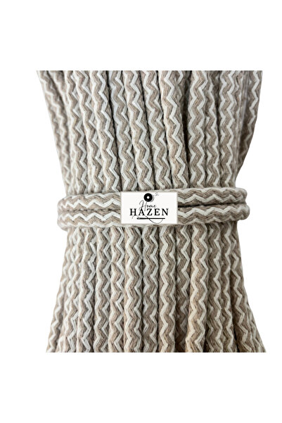 Hazen Home Κορδόνι Βαμβακερό 6-7 mm 45-50 μέτρα 1 Kg Κορδόνι Καλάθι Σουπλά Τσάντα - Δίχρωμο Γιούτα-εκρού