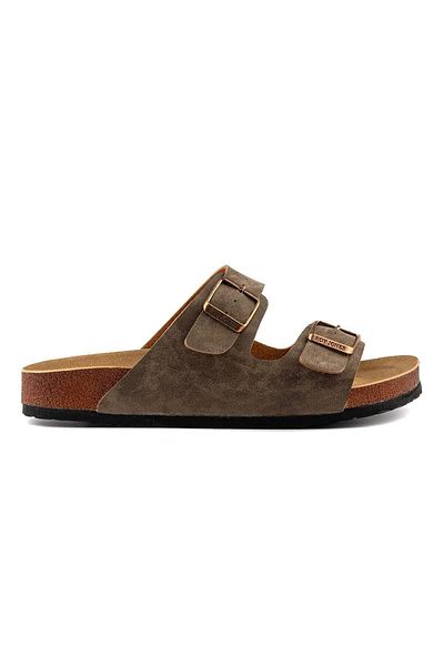 Roy Jones Unisex Orthopedic Sole Comfort Model Slippers Double Banded Buckle Daily Comfortable Outdoor Indoor Slippers