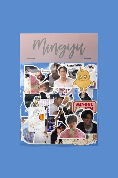 dadi ramba Mingyu (Seventeen) Sticker Pack - Bullet Journal- Planner - Notebook - Laptop Sticker Decal