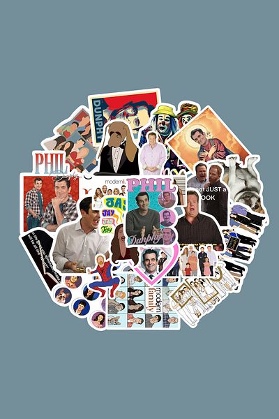 dadi ramba Modern Family Sticker Pack - Bullet Journal - Agenda - Planner - Notebook - Laptop Sticker Decal