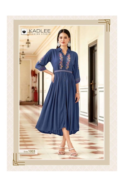 Genel Markalar Hint Nakışlı Elbise