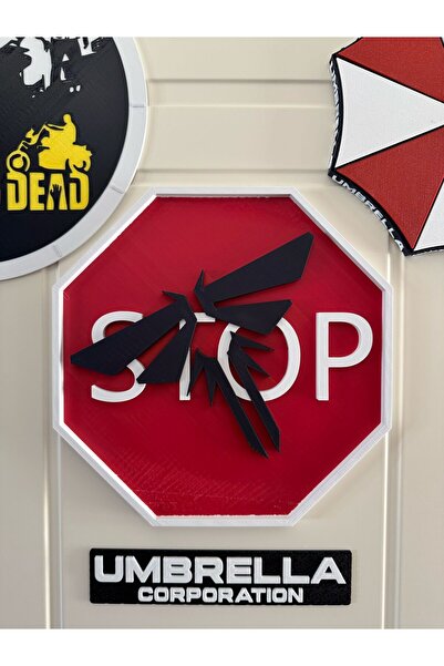 Lades Last Of Us Ateş Böcekleri Simgeli Dur Yazısı Stop Yazısı