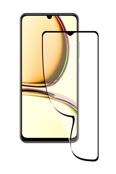 corcishop Realme C53 زجاج واقي شاشة نانو من الألياف بتغطية كاملة