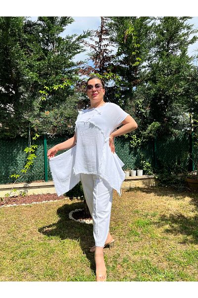 MJORA Cotton Linen Authentic Style Bottom & Top Set
