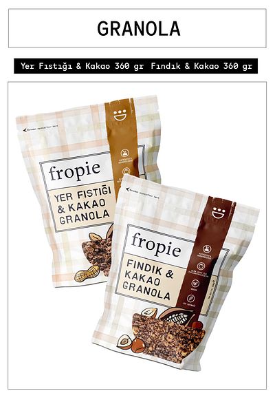 FROPİE Fropie Hazelnut & Peanut Granola Duo