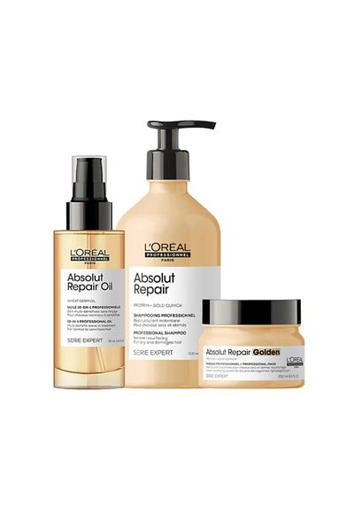 L'oreal Professionnel Loreal Serie Expert Absolut Repair Shampoo 500ml & Mask 100g & Serum 90ml