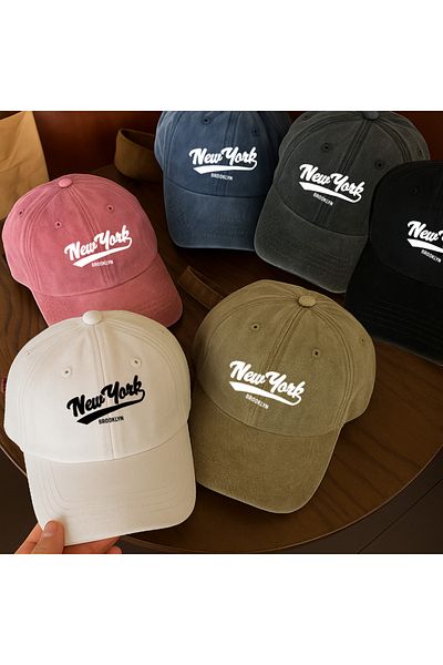 Touz Moda Washable Vintage New York Printed Unisex Hat