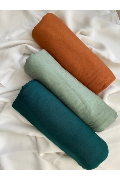 Organic Scarfs Combed Shawl 3 Pcs