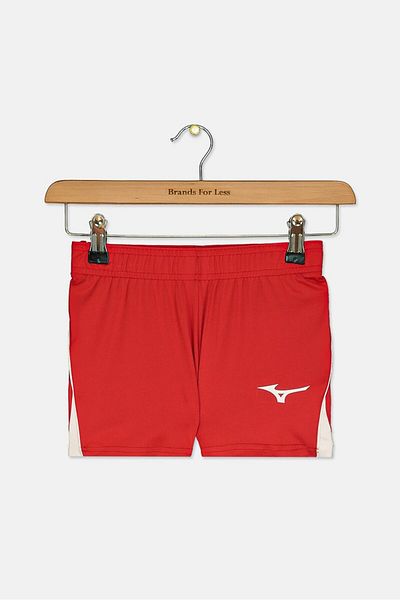 MIZUNO Kids Girl High,kyu Tight Jg Shorts, Red And White