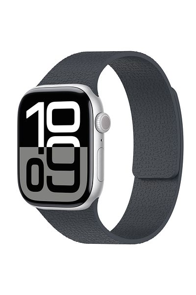 morfide Apple Watch Ultra 49mm Compatible Zore Krd-136 Embossed Patterned Silicone Cord