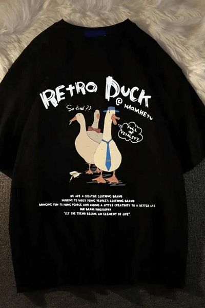 Gofeel Μπλουζάκι με λεπτομέρεια ρετρό Duck Print