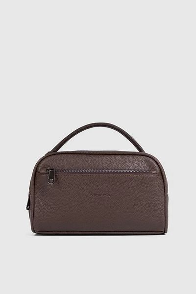 MORCA Brown Personal Care Hand Portfolio Bag