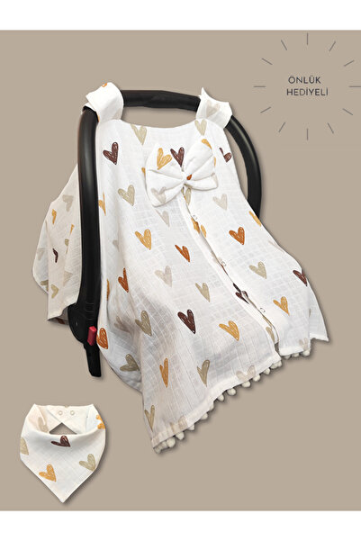 Muslin Stroller Cover, Apron Gift, 100% Cotton