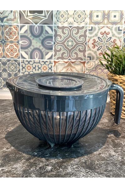Birdoludukkan Gray Lid Mixing Bowl 3 Liters