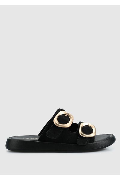 Provoq Black Women's Slippers
