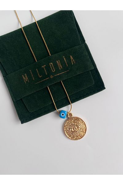 Miltonia Eye Evil Eye Steel Necklace