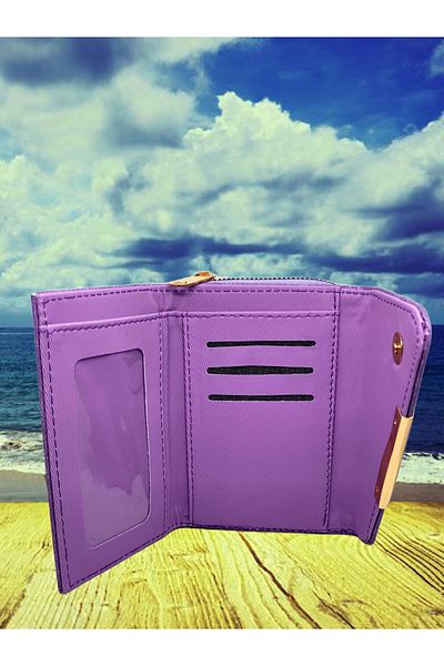 FuryaTedarik Zippered Women's Wallet with Coin and Paper Money Compartment