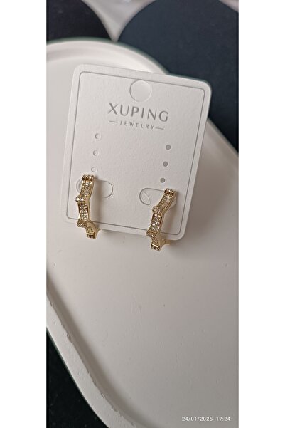 ARİ TAKI أقراط فولاذية غير متماثلة مع مونتوري ذهبي