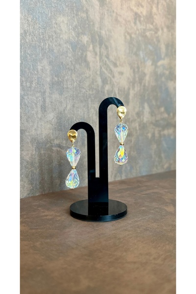 ZİDE AKSESUAR Crystal 1 - Gerçek kristal küpe