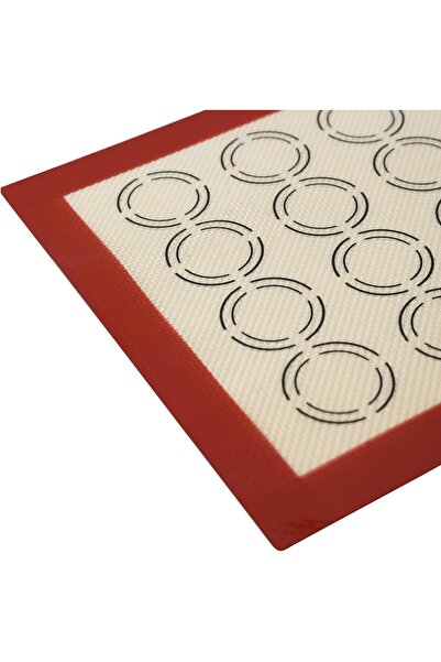 mastergold Silicone Baking Mat 30x21cm | Non-Stick Macaron Mat with Guide Circles | Reusable Oven Sheet