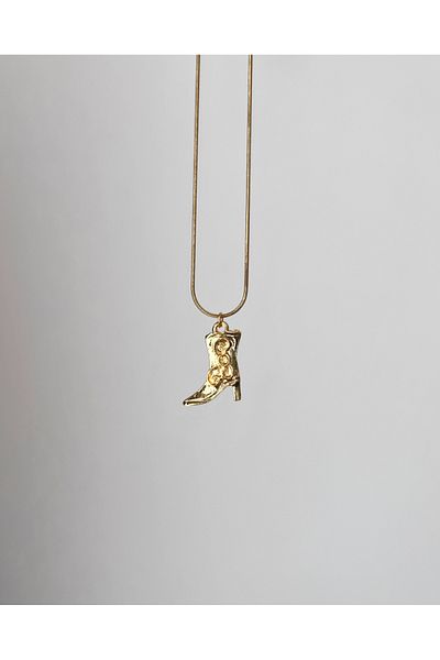 Miltonia Boot Steel Necklace