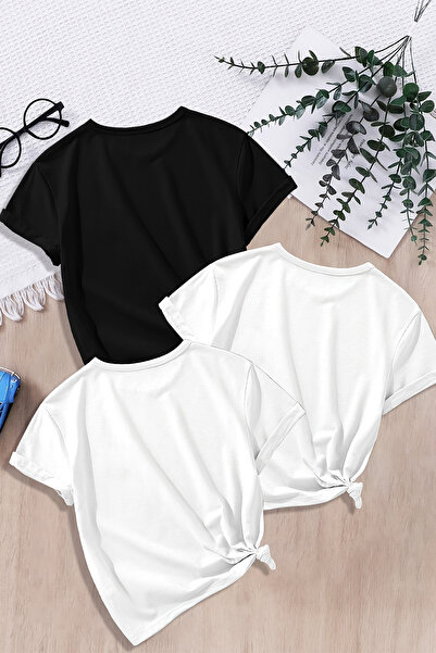 MYADA Premium Flower Star Set of 3 Trend T-Shirts: 23602