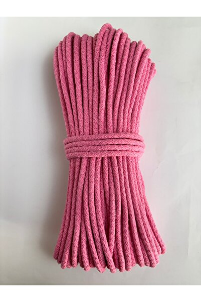 Hazen Home Το φθηνότερο κορδόνι (HALF KG) Κορδόνι που μπορεί να ραφτεί Καλάθι από σπάνιο ύφασμα από γιούτα Πολλαπλών χρήσεων Ροζ