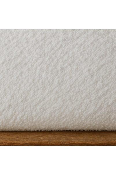 Lavanderi Plush Welsoft Fluffy Fabric Double Face Off White 50X180 50 cm Length 180cm Width