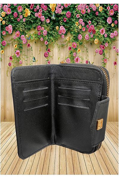 FuryaTedarik Stylish Zippered Women's Wallet with Coin and Paper Money Compartment