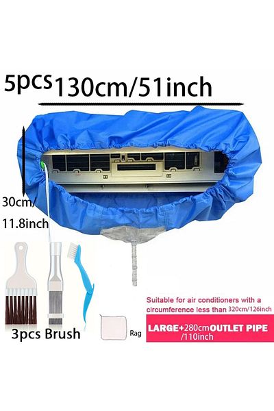 Choice 5pcs 24000-36000 btu Suitable for 24000-36000 Btu Large Air Conditioning Water Cover Set Cleaner wit