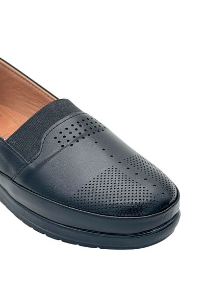 Y&D Shoes Pantofi pentru mama de marime mare - piele naturala elastica, toc ortopedic complet confortabil pentru utilizare zilnica
