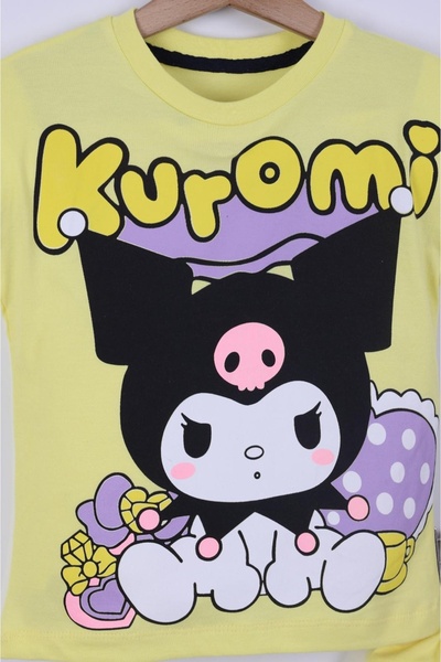 EXTRAÇARŞI Character Printed Girl's T-Shirt Shorts Suit 3/6 Years