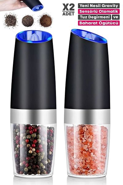 Tilbe Home 3D Li Automatic Sensor Pepper from Ceramic Stabbing and 5 Stage Led Light