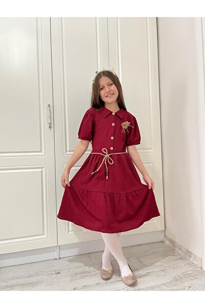 Tosyalı Burak Bebe Rochie de vară înfășurată pentru fetiță de 6/12 ani