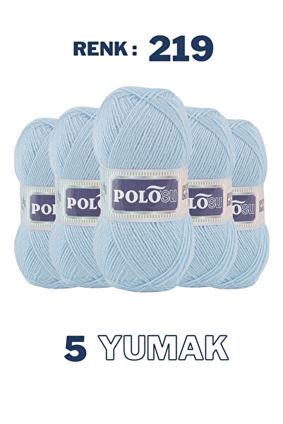Polosu (5 Adet) Candy Baby %100 Premium Akrilik Bebek Örgü İpliği - 219 - Beb...