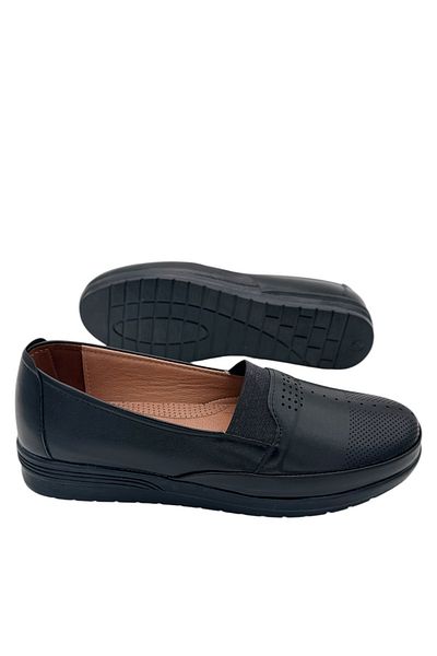 Y&D Shoes Pantofi pentru mama de marime mare - piele naturala elastica, toc ortopedic complet confortabil pentru utilizare zilnica