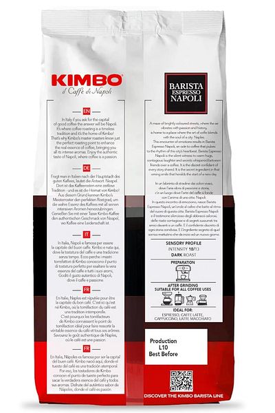 Kimbo Barista Espresso Naples Core Coffee (1000 Gr)
