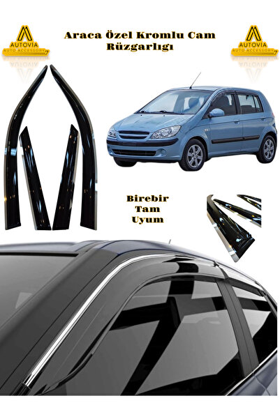 Autovia Hyundai Getz Kromlu Cam Rüzgarlığı 4lü