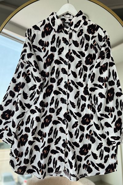 Bold Grup Women's Standard Size Patterned Shirt Tunic