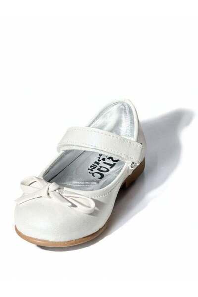 Zekids Girl's Bow Detailed Orthopedic Sole Ballerinas