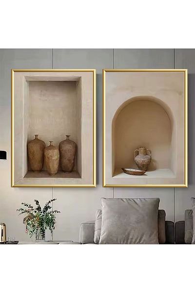 Linacci 2-Piece Gold Metal Framed Flower Pot Test Real Glass Table Set