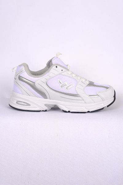 WALKWAY Run m White Silver Orthopedic Sole Men's Mesh Sports Shoes