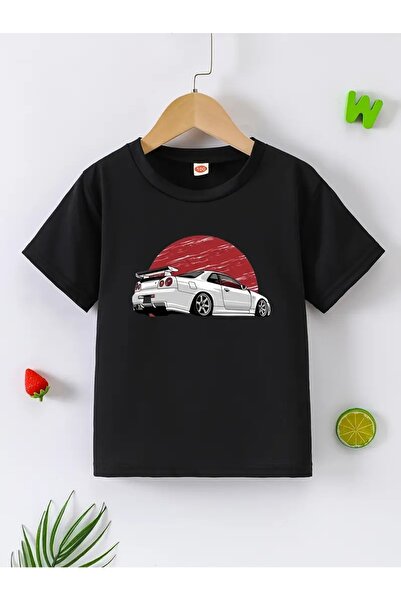 TMR COLLECTION KISA KOLLU BASKILI ÇOCUK T-SHİRT