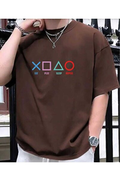 KOZİA OUTDOORS Tricou basic unisex supradimensionat cu imprimeu malkoçbey pla...