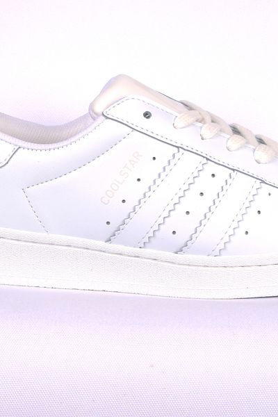 WALKWAY Star Cool White Sponge Ceiling Lace-Up Women's Casual Shoes