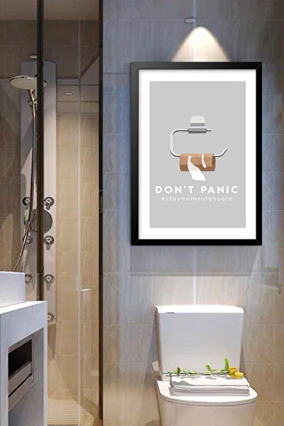 TRENDPOSTER Home , Banyo için Modern Siyah Çerçeveli Tatlı Banyo Tablosu Home...