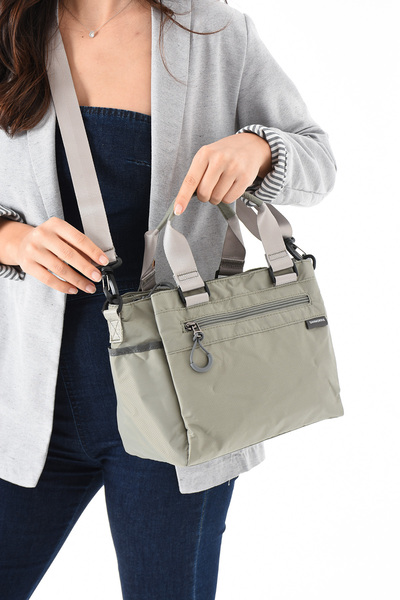 millamoda Women's Parachute Fabric Adjustable Cross Strap Hand and Shoulder Bag