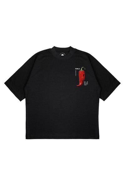 PURE EFFECT Unisex NOVA majica sa štampanim motivom čilija, širokog kroja, od...
