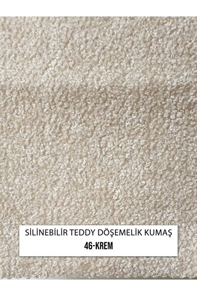 B'Dekor Silinebilir Teddy Buklet Koltuk, Berjer, Puf Kumaşları-krem